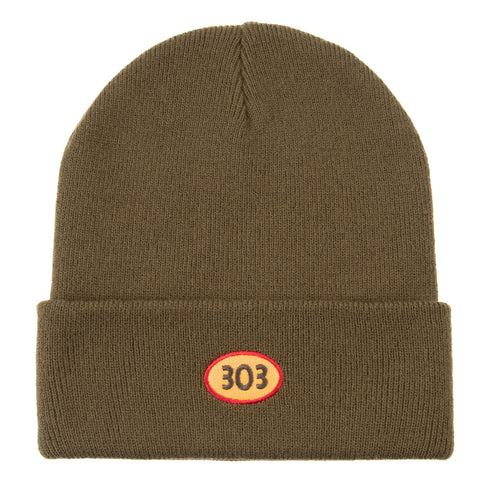 303 Boards - Oval Beanie (Olive)